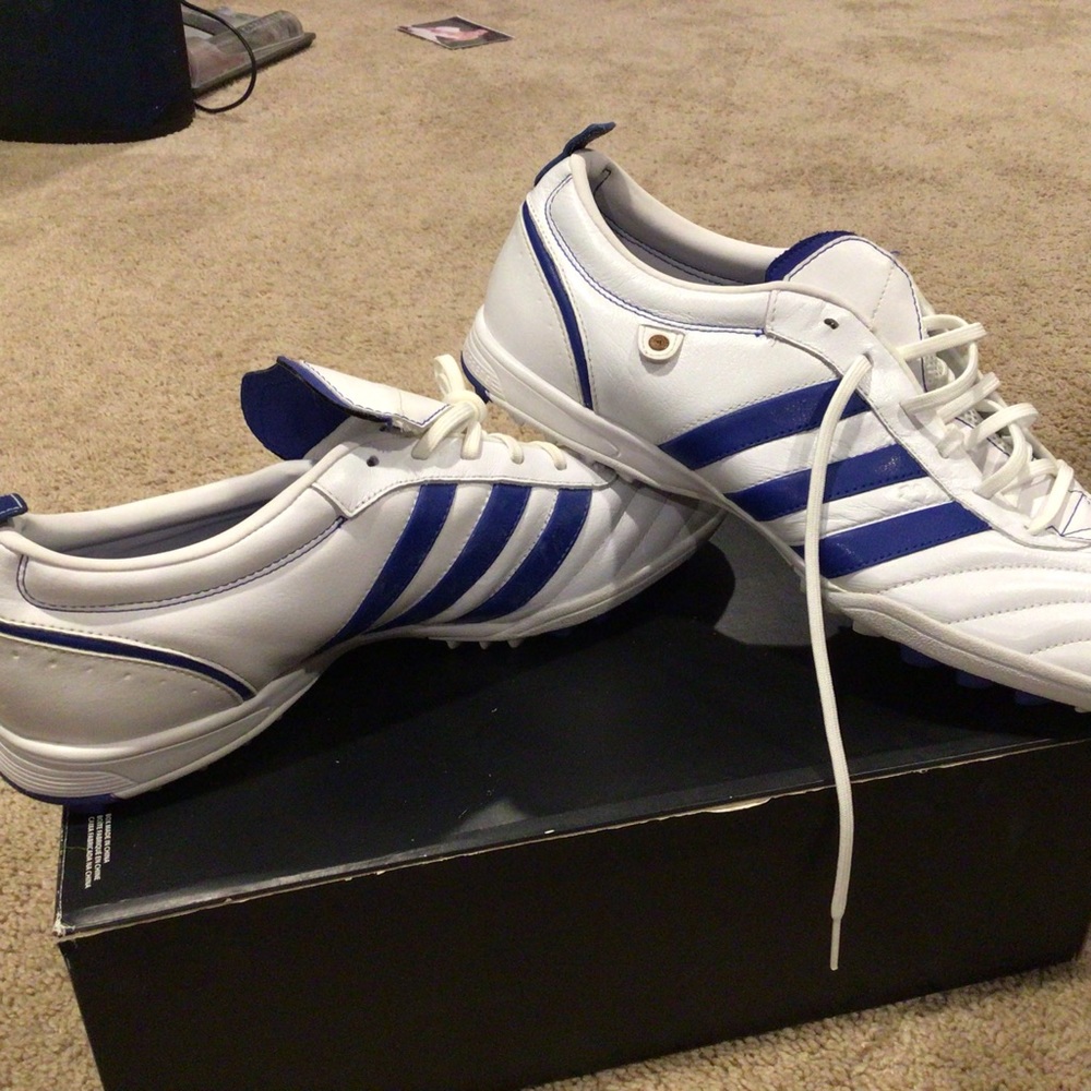 White adidas indoor shoes